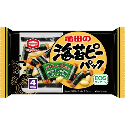 Kameda Nori-Pea Rice Crackers &amp; Peanuts 4 Packs