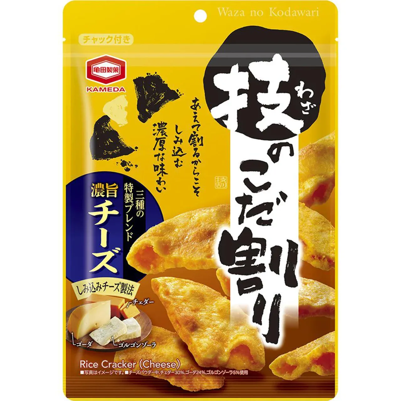Kameda Waza no Kodawari Rich Cheese Rice Crackers 80g