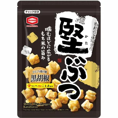 Kameda Katabutsu Black Pepper Rice Crackers 140g