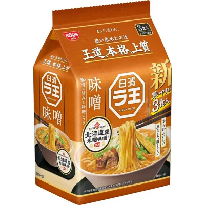 Nissin Raoh Rich Miso Ramen 3-Serving Pack 297g