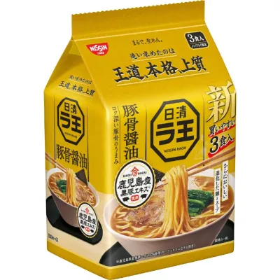 Nissin Raoh Tonkotsu Shoyu Ramen 3-Serving Pack 300g