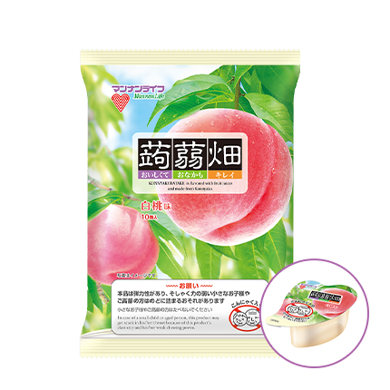 MannanLife Konnyaku Jelly White Peach Flavor (25g × 10 pcs)