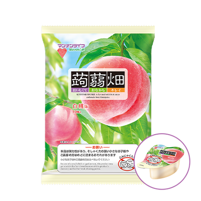MannanLife Konnyaku Jelly White Peach Flavor (25g × 10 pcs)