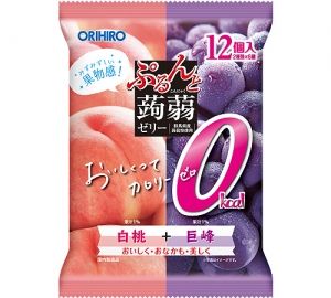 Orihiro Purunto Konjac Jelly Zero Peach &amp; Kyoho 12pcs