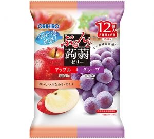 Orihiro Purunto Konjac Jelly Apple &amp; Grape 12pcs