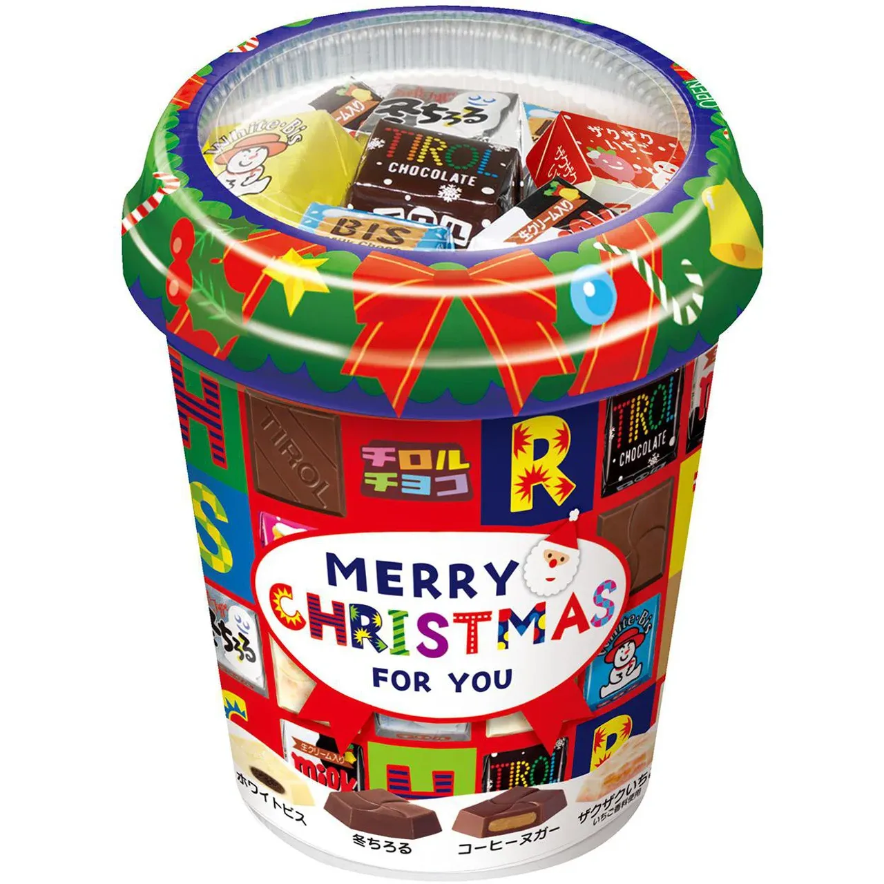 Tirol Choco Christmas Cup Assorted Chocolate 34 Pieces