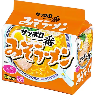 Sapporo Ichiban Miso Ramen 5 Packs 100g Each