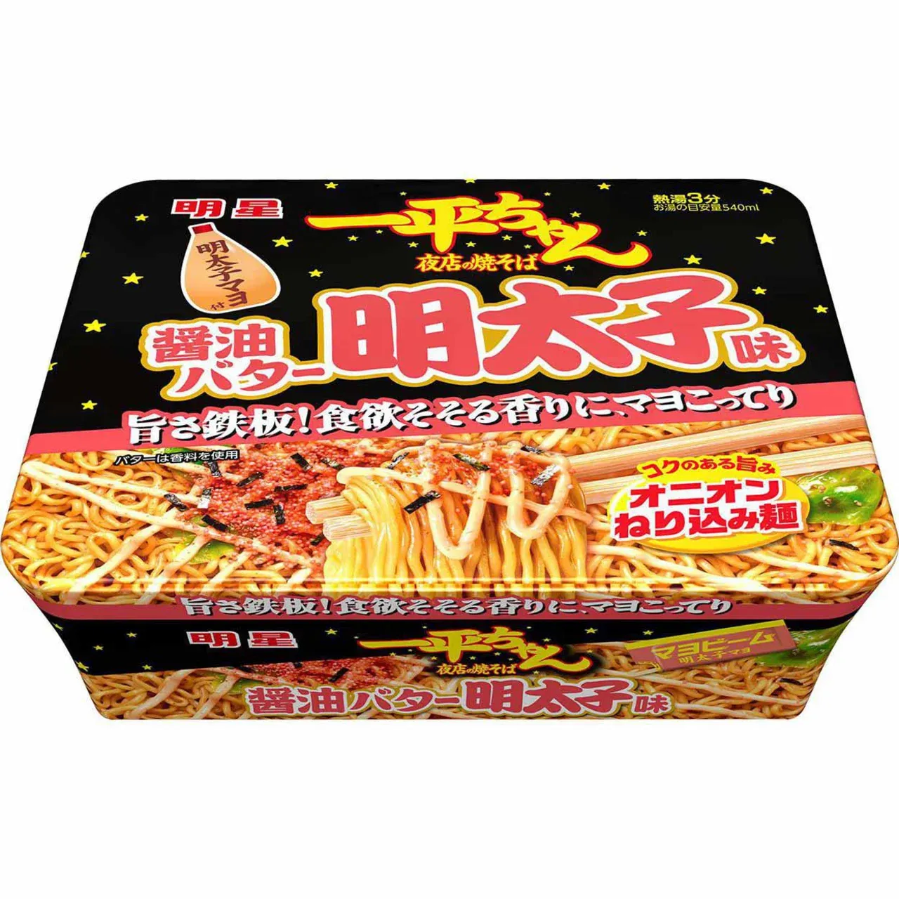 Myojo Ippeichan Yomise no Yakisoba Soy Sauce Butter Mentaiko Cup 127g