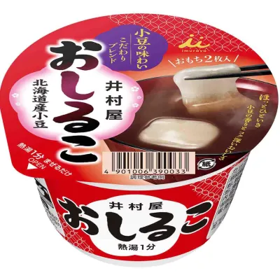 Imuraya Cup Oshiruko Instant Sweet Red Bean Soup 38g