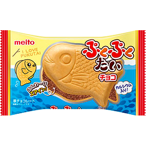Meito Puku Puku Tai Airy Chocolate Wafer 1pc