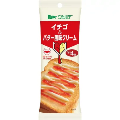 Aohata Verde Pakitte Strawberry &amp; Butter Flavor Cream 52g (13g × 4)