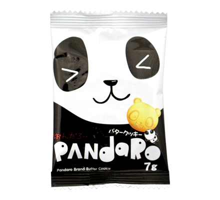 Yaokin Pandaro Panda-Shaped Cookies 7g × 24 Packs