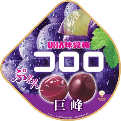 UHA mikakuto "Kororo, Grape" Premium Gummy Candy, 48g