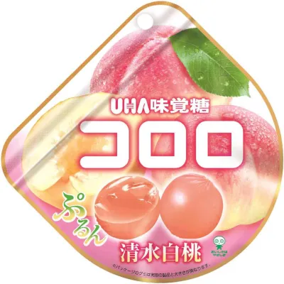 UHA Mikakuto Kororo Shimizu Hakuto White Peach Gummy 40g