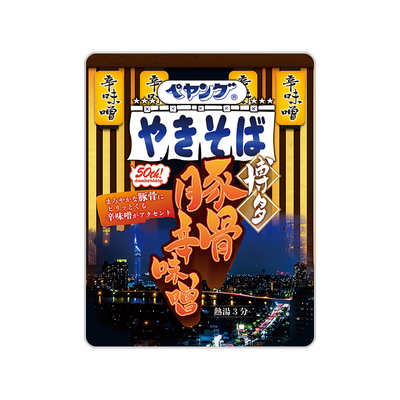 Maruka Foods Peyoung Hakata Tonkotsu Spicy Miso Yakisoba 114g