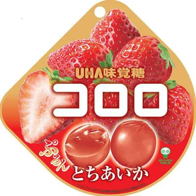 UHA Mikakuto Kororo Tochi Aika Strawberry Gummy 40g