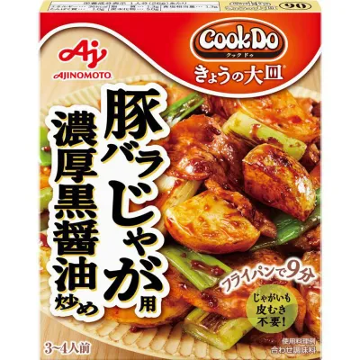 Ajinomoto Cook Do Kyō no Ōzara Rich Black Soy Pork Belly &amp; Potato Sauce 90g