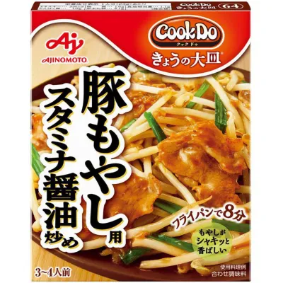 Ajinomoto Cook Do Kyō no Ōzara Garlic Soy Pork &amp; Bean Sprout Stir-Fry Sauce 80g