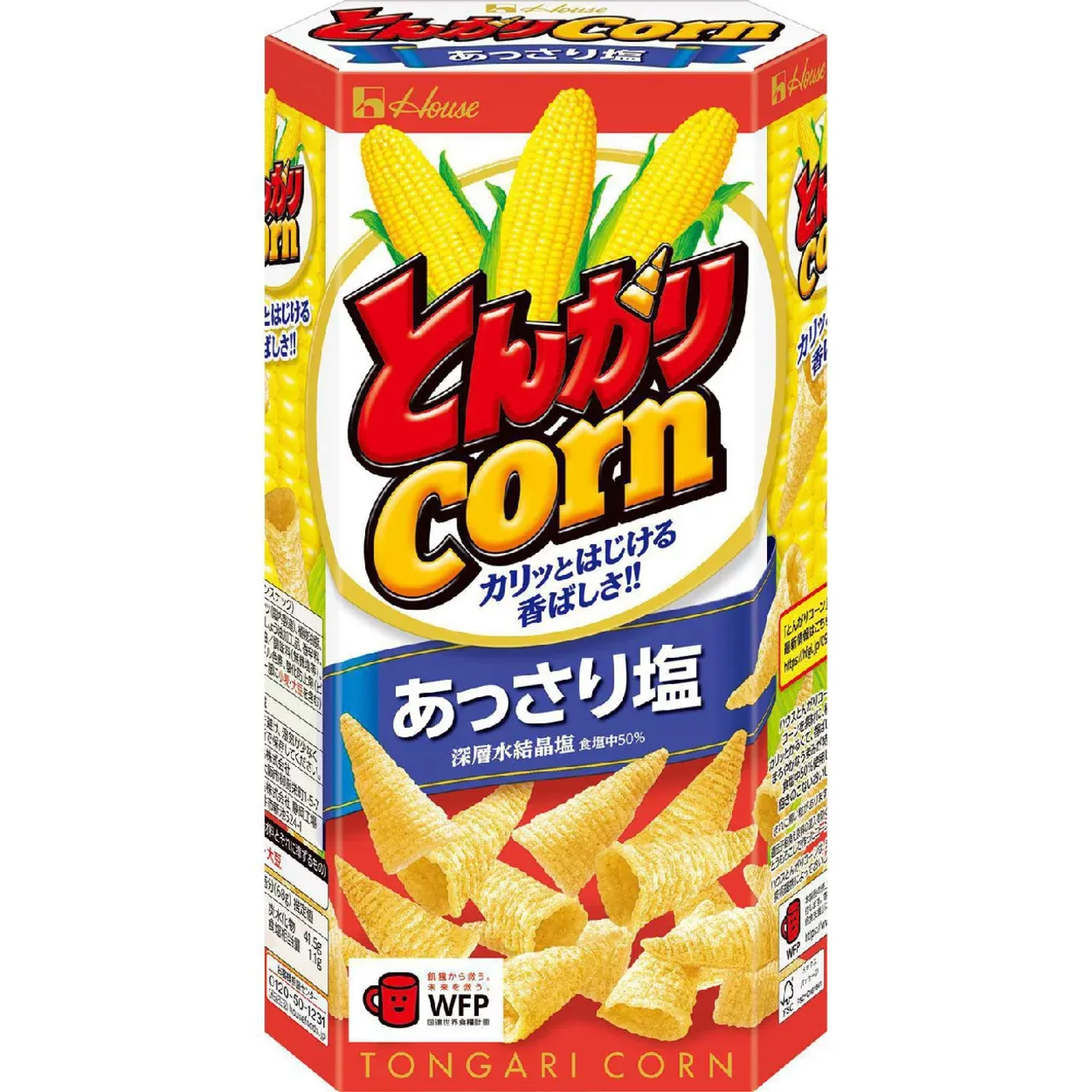 House Foods Tongari Corn Lightly Salted Flavor 68g