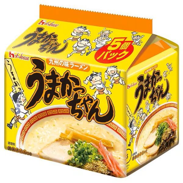 House Foods Umakacchan Tonkotsu Ramen 5-Pack (94g × 5)