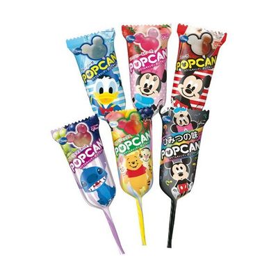 Glico Popcan Mickey-Shaped Hard Candy Assorted Box (30 Sticks)
