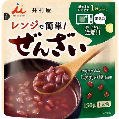 Imuraya Microwave Zenzai Sweet Red Bean Dessert 150g