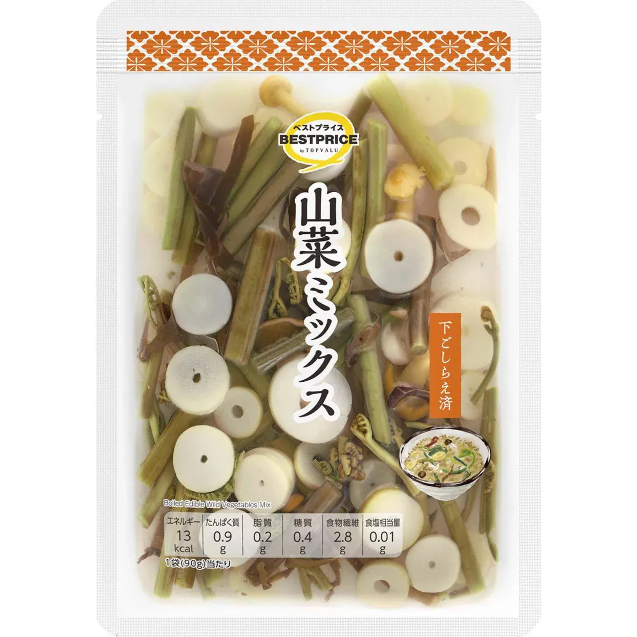 Topvalu Best Price Sansai Mountain Vegetable Mix 90g