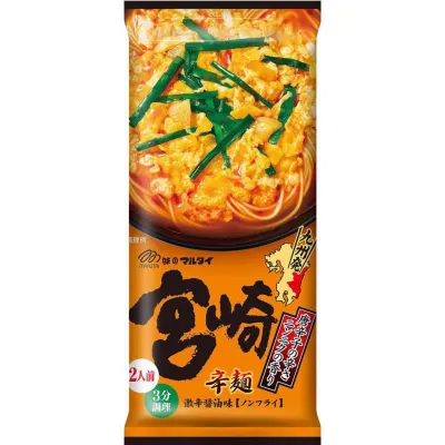 Marutai Miyazaki Spicy Ramen Extra Hot Soy Sauce Flavor 186g