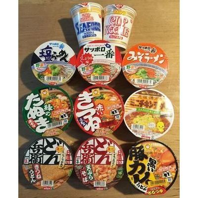 Japanese Mini Cup Noodles Assortment – 11 Cups Set (Ramen, Udon &amp; Soba)