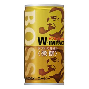 Suntory BOSS Double Impact Mildly Sweet Coffee 185g Can
