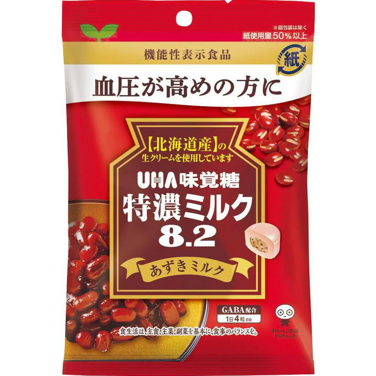 UHA Mikakuto Tokunou Milk 8.2 Azuki Milk Candy 93g