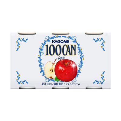 Kagome 100 CAN Apple Juice 160g × 6 Cans