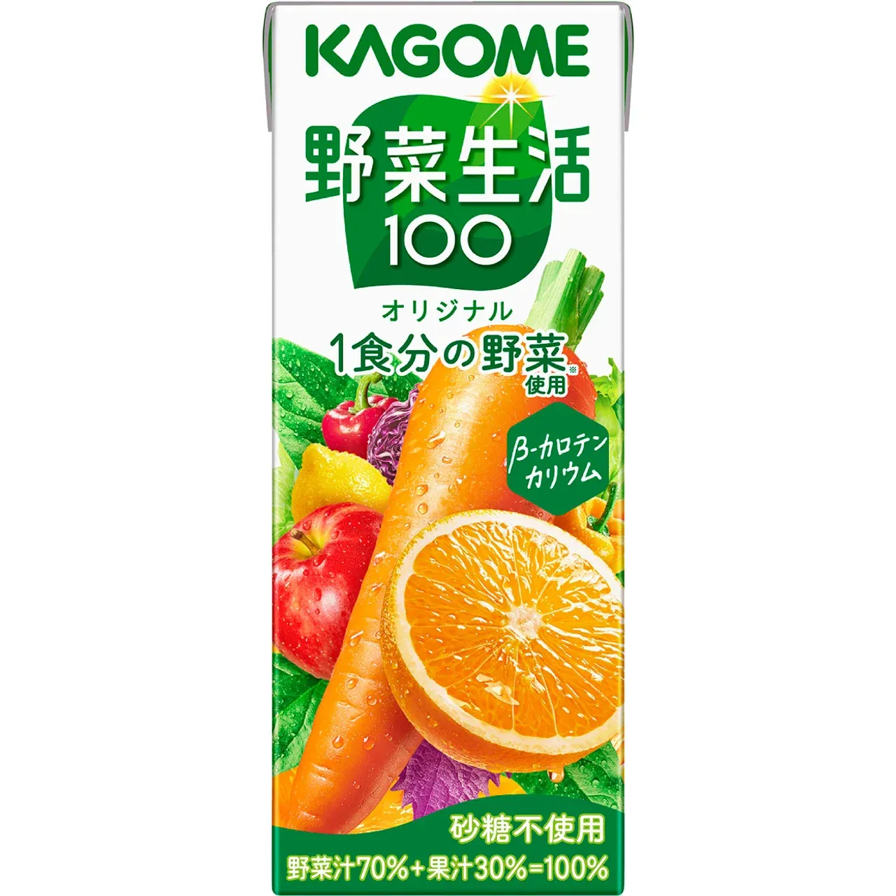 Kagome Yasai Seikatsu 100 Original Mixed Vegetable &amp; Fruit Juice 200ml