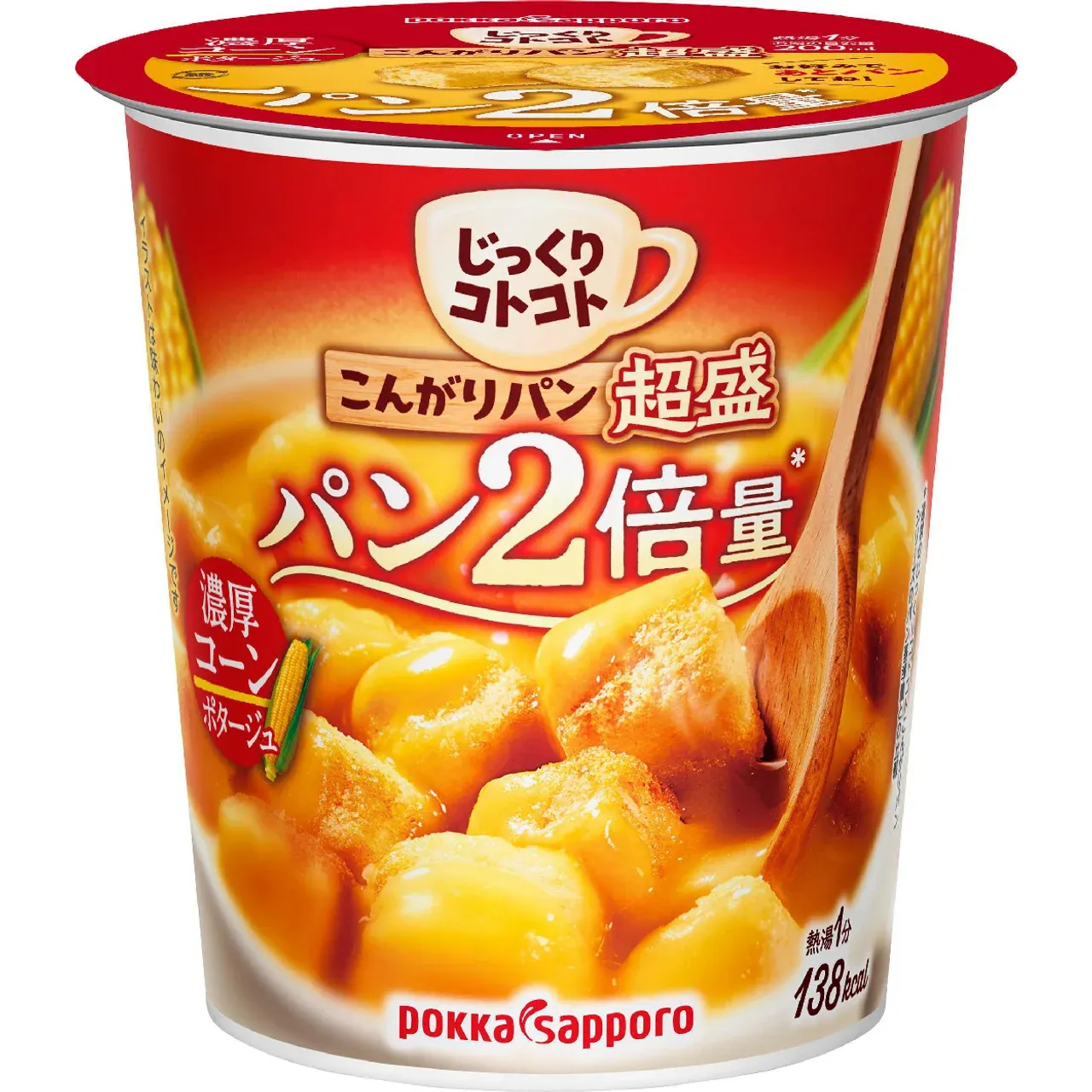 Pokka Sapporo Jikkuri Kotokoto Kongari Pan Chomori Rich Corn Potage 33.1g