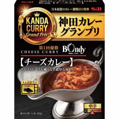 S&amp;B Kanda Curry Grand Prix Bondy European Cheese Curry Medium Hot 180g