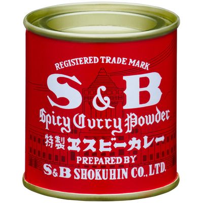 S&amp;B Curry Powder Red Can 37g