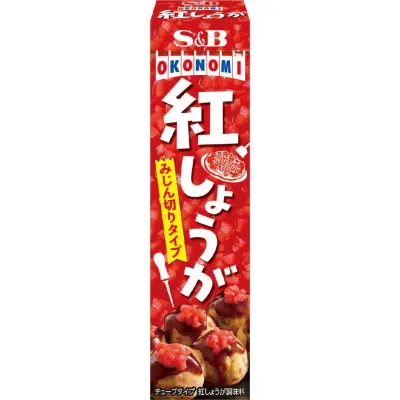 S&amp;B Foods Pickled Red Ginger Paste Tube 38g