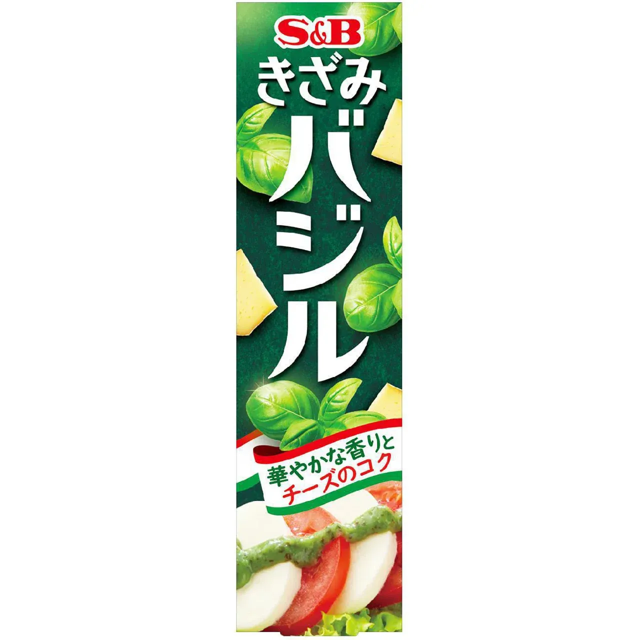 S&amp;B Foods Chopped Basil Genovese-Style Paste Tube 38g