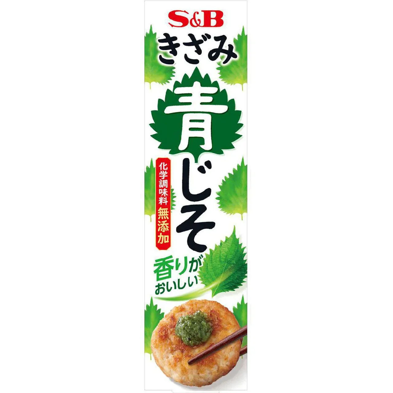 S&amp;B Foods Chopped Green Perilla (Aojiso) Paste Tube 38g