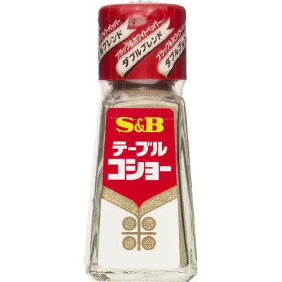 S&amp;B Foods Japanese Table Pepper Double Blend (Black &amp; White) 20g