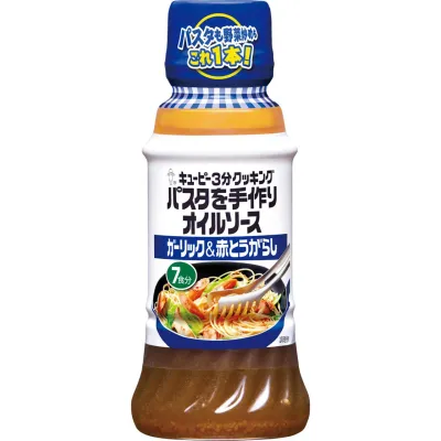 Kewpie 3-Minute Cooking Handmade Pasta Oil Sauce Garlic &amp; Chili 210ml (7 Servings)