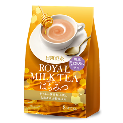 Nitto Kocha, Royal Milk Tea with Honey Instant Tea Powder, 8 Sticks