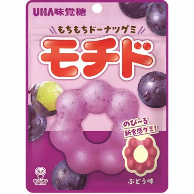 UHA, Mochido, Grape Flavor Gummy Candy, 40g