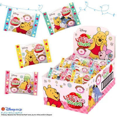 Eiwa, Winne the Pooh Strawberry Marshmallow, 30 pcs in 1 box
