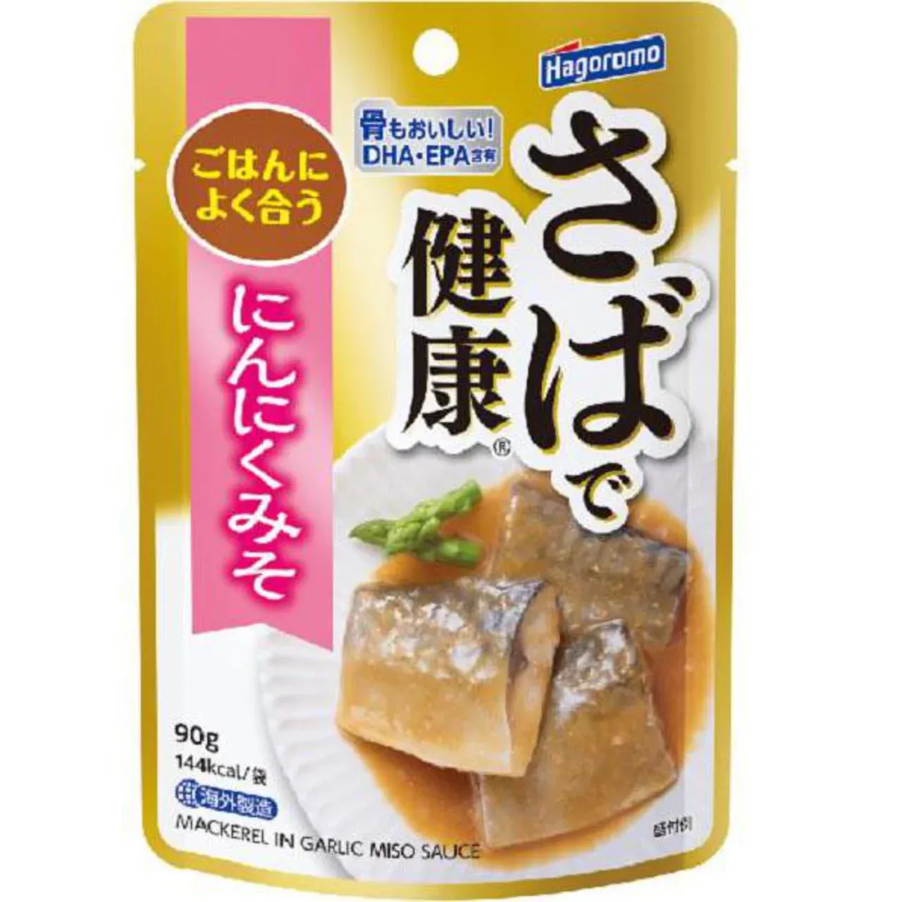 Hagoromo Foods, Mackerel in Garlic Miso Sauce Pouch, 90g