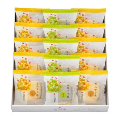 Ginza Bunmeido, Kasuteramaki, Honey &amp; Matcha Flavor, 15 pcs
