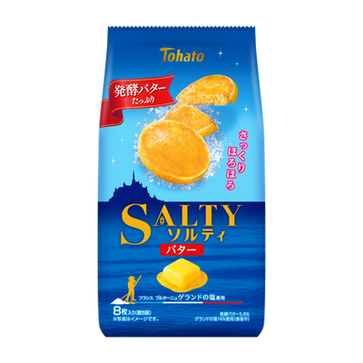 Tohato, SALTY, Butter Biscuits, 8 pcs