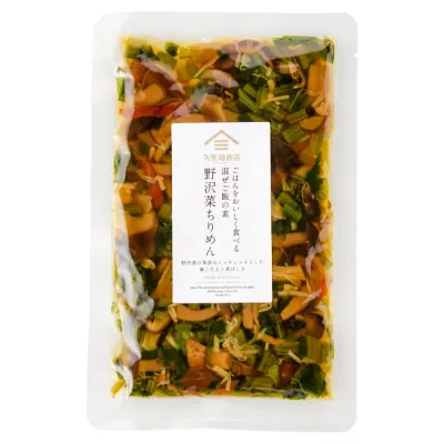 Kuzefukushouten, Nozawana Chirimen, Cooked mix for cooked rice, 110g