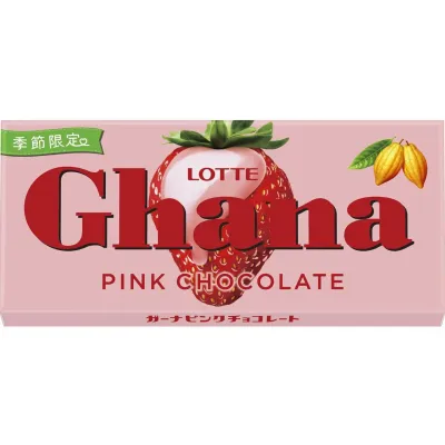 Lotte, Ghana Pink Chocolate (Strawberry), 45g