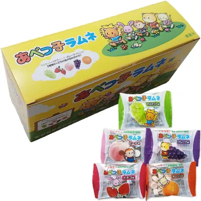 Abe Seika Abekko Ramune Assorted Candy 5g × 50 Packs